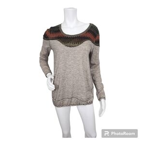 Anthropologie Mystree Long Sleeve Pullover Top Size M/L